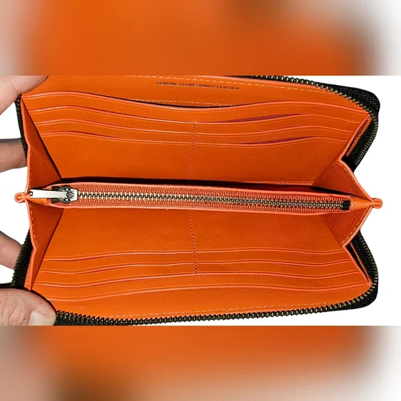 COACH MEADOWLARK SONGBIRD ZIP AROUND ACCORDION WALLET